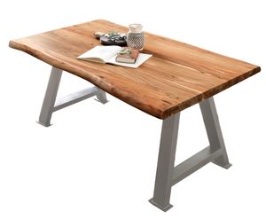 SIT Möbel Tischplatte 160 x 85 cm | Plattenstärke 36 mm | Akazie-Holz massiv | B 160 x T 85 x H 3,6 cm | natur | 07173-01 | Serie TOPS & TABLES