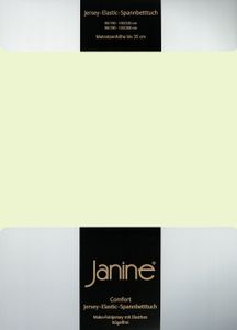 Janine Elastic-JERSEY, 95% Baumwolle, 5% Elasthan Spannbettlaken SpB - 200x200 1 teilig ELASTIC-JERSEY 5002-06-377 limone