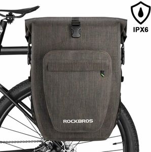 ROCKBROS Fahrrad Gepäckträgertasche 100% wasserdichte Hinterradtaschen Fahrradtasche Transporttasche für eBike Radfahren Reisetasche mit Schultergurt 20-27L Neue Schnalle