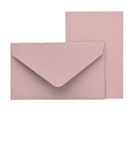 Rössler Papier - - Kleine Feine! Kartenpack 5/5-53x85-BU:57x89, Rose (63) - Liefermenge: 8 Stück