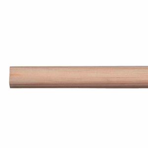 Siena Garden 904-50000 Besenstiel Holz 1200 x 24 mm, ohne Griff, ohne Gewinde, natur