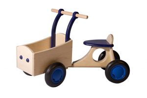 Van Dijk Toys Holz Kinder Laufrad ab 1 Jahr - Blau (Kinderbetreuungsqualität)