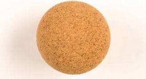 10x Kickerball Kicker Ball, 34 mm - 8 g - weich / griffig - Kork braun