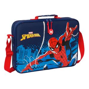 Schultasche Spider-Man Neon Marineblau 38 x 28 x 6 cm