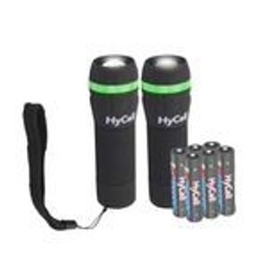 HyCell Mini LED Taschenlampe zoombar & fokussierbar inkl. AAA Batterien (2Stück)