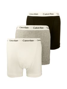 Calvin Klein 3-pack Stretch Bavlna Trunks Black White Grey