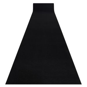 Läufer Antirutsch RUMBA einfarbig schwarz 80 cm Schwarz 80x300 cm