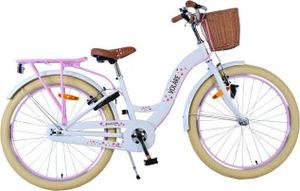 Volare Blossom Children's Bicycle - Mädchen - 24 Zoll - Weiß - Zwei Handbremsen