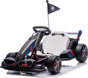 Kinder Elektro-GoKart BMW - 24V Akku - 5 bis 12 Jahre - mit Driftfunktion - Grau