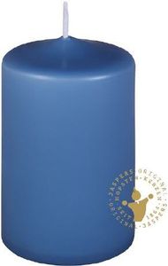 Stumpenkerzen skandinavisch blau 80 x 50 mm, 20 Stück