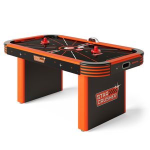 Sportime 6ft LED-Airhockey-Tisch, "Star Crusher" Orange
