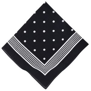 Betz Nickituch Bandana Richtfesttuch Halstuch mit klassischem Punktemuster 55x55 cm in rot, marine und schwarzblau Farbe - schwarz-blau
