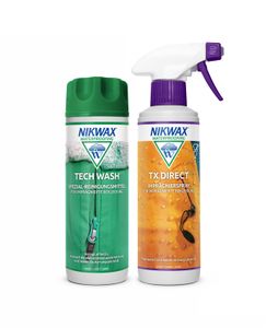 NIKWAX TechWash und TX.Direct Spray-on 2x300ml - Doppelpack aus Reinigungsmittel und Imprägnierspray