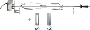 Univerzální sada elektrických grilovacích špízů Campingaz řady 3-4, nosnost 3 kg Univerzální sada elektrických grilovacích špízů Campingaz řady 3-4, nosnost 3 kg