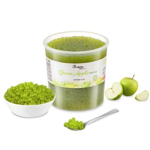 INSPIRE FOOD Grüner Apfel Bubble Tea Perlen - 100% Vegan, Glutenfrei, 3.2KG