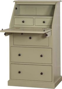Casa Padrino Landhausstil Sekretär mit 5 Schubladen 65 x 45 x H. 110 cm - Möbel im Landhausstil, Farbe:grün