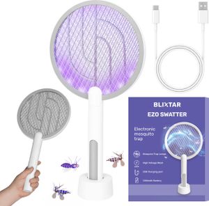 Elektrická elektrická plácačka na muchy 2W1 Fly Swatter LED Insecticidal Mosquito Lamp Flies BLIXTAR