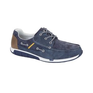 R21 - Pánske lodičky DF2115 (44,5 EU) (Navy blue)