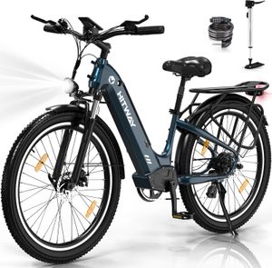 HITWAY E-Bike damen herren 26X3.0 Zoll Elektrofahrrad, E-Mountainbike Akku 48V 18 Ah 864Wh MTB max. 55–80 km ab 170 cm, Heckmotor, LCD Display HITWAY E-Bike damen herren 26X3.0 Zoll Elektrofahrrad, E-Mountainbike Akku 48V 18 Ah 864Wh MTB max. 55–80 km ab 170 cm, Heckmotor, LCD Display