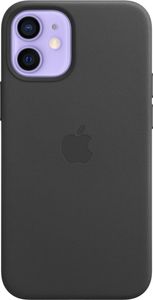 Apple Leather Backcover MagSafe dla Apple iPhone 12 Mini - czarny