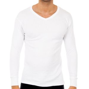 Herren-Thermo-T-Shirt mit V-Ausschnitt und langen Ärmeln 0209