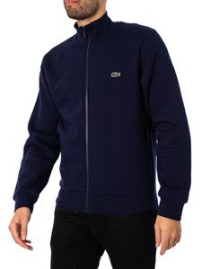 Lacoste Jacke Sweatshirt aus aufgerautem Fleece mit Reißverschluss