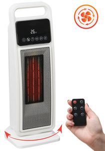 Elektroheizung & Ventilator 2000W LUX15 mit Fernbedienung Thermostat & Lüfter Heizgerät mobiler Konvektor Elektrische Heizung