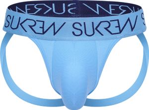 Sukrew - Pánske suspenzory - Jockstrap Arctic Blue - Modrá - 1 x veľkosť S Sukrew - Pánske suspenzory - Jockstrap Arctic Blue - Modrá - 1 x veľkosť S