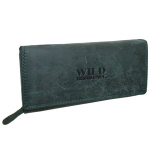 Portemonnaie Damen Wild Leder Geldbeutel mit vielen Kartenfächern RFID/NFC Schutz