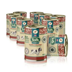 Folk Nassfutter für ausgewachsene Hunde, Getreidefrei, Hundefutter mit Rehfleisch 10 x 400g