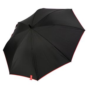 Regenschirm Damen Herren Uni Stockschirm Automatik Color Frame Schwarz Rot