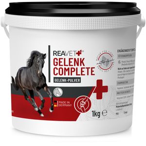 REAVET Gelenk Complete 1kg, Gelenkpulver Pferd – Natürlicher Gelenke-Komplex für Mobilität & Vitalität mit Teufelskralle und Ingwer, Unterstützung der Gelenkfunktion