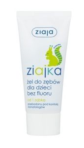 Ziajka, żel do zębów dla dzieci i niemowląt bez fluoru, 50ml - Długi termin ważności!