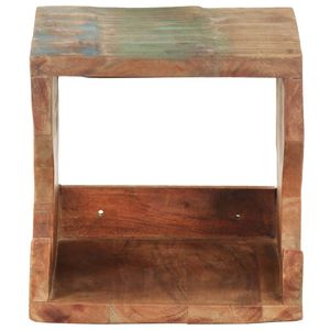vidaXL Naścienny stojak na rowery 35x25x25 cm Lite drewno z recyklingu
