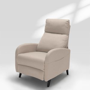 FLEXISPOT Relaxsessel mit verstellbare Rückenlehne Verstellbarer TV Sessel Fernsehsessel mit liegefunktion 125° -160° verstellbare Rückenlehne (Beige)