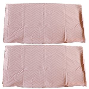 2er Set Kopfkissenbezug Kissenbezug Kissenhülle 40 x 80 cm Rosa 100% Baumwolle mit Reißverschluss