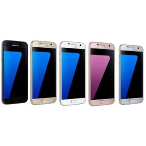 Samsung Galaxy S7 Smartphone 5,1 Zoll (12,9 cm) 32GB Schwarz / Gold / Pink, Farbe:weiß, Speicher:32 GB, Zustand:Neu in