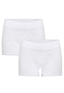Damen Mini Shorts Leggins 2-er Stück Pack Fitness Radler Unterrock Pants | XS-S