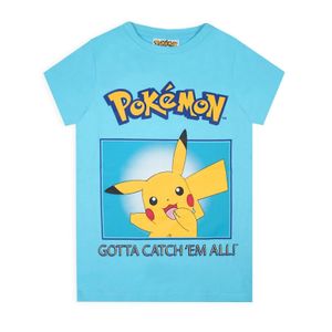 Pokemon - "Gotta Catch 'Em All!" T-Shirt für Jungen NS7372 (146-152) (Blau)