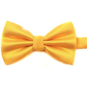 Fliege mit Gittermuster, hautfreundliche Polyester-Hochzeitskrawatte für formelle Meetings für Männer, goldfarben