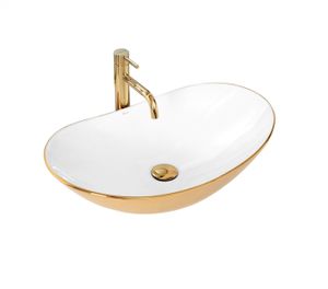 Rea Aufsatzwaschbecken Royal White Gold