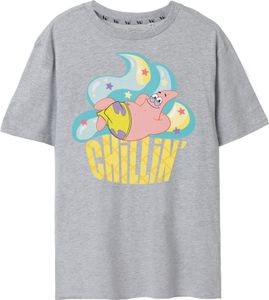 SpongeBob SquarePants - "Chillin" T-Shirt für Damen NS7672 (3XL) (Grau meliert)