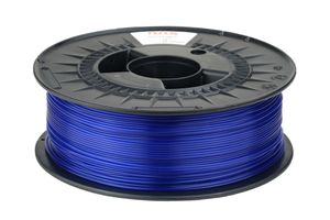 NuNus PETG Filament 1KG - 1,75mm Polyethylenterephthalat (kurz PET-G) * in verschiedenen Farben für 3D Drucker, 3D Pen, Lebensmittelecht Filament (1.75mm, transparent blau)
