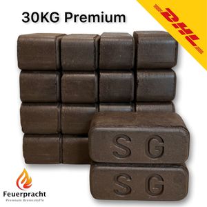 30KG Premium Torf Briketts aus DE. Vergleichbar Kohle Briketts Ofen Kamin Heizen