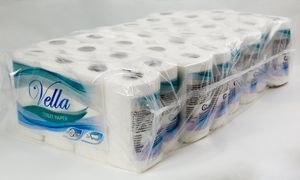 Vella - 64 Rollen Toilettenpapier 2-lagig, 150 Blatt - wc papier - toilet paper