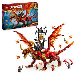 LEGO NINJAGO Quelldrache der Bewegung, Abenteuer-Spielzeug für Kinder, Ninja-Spielset mit 6 Minifiguren, Geburtstagsgeschenk für Jungen und Mädchen ab 12 Jahren 71822