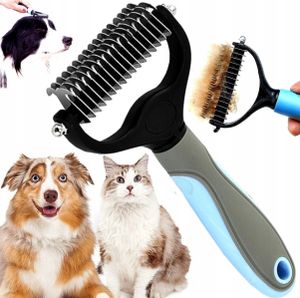Haarbüschelschneider für Hunde - Effektive Haarentfernung - Modernes Hundepflege-Tool - Glänzendes Fell - Rostfreie Stahlklingen - Rutschfester Griff