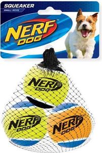 NERF Dog Tennisbälle 3er m. Quietscher Gr. S
