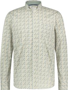 State of Art lässiges Hemd weiter Schnitt gelb bedruckt Button-Down-Kragen