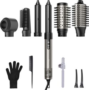7MAGIC Multifunktionaler Hairstyler 6 in 1 Airstyler set mit Lockenstab automatisch, Warmluftbürste, Haarglätter Bürste und Föhn, Stylingbürsten für Styling, Volumisieren, Locken und Glätten, 6 Ersatz 7MAGIC Multifunktionaler Hairstyler 6 in 1 Airstyler set mit Lockenstab automatisch, Warmluftbürste, Haarglätter Bürste und Föhn, Stylingbürsten für Styling, Volumisieren, Locken und Glätten, 6 Ersatz